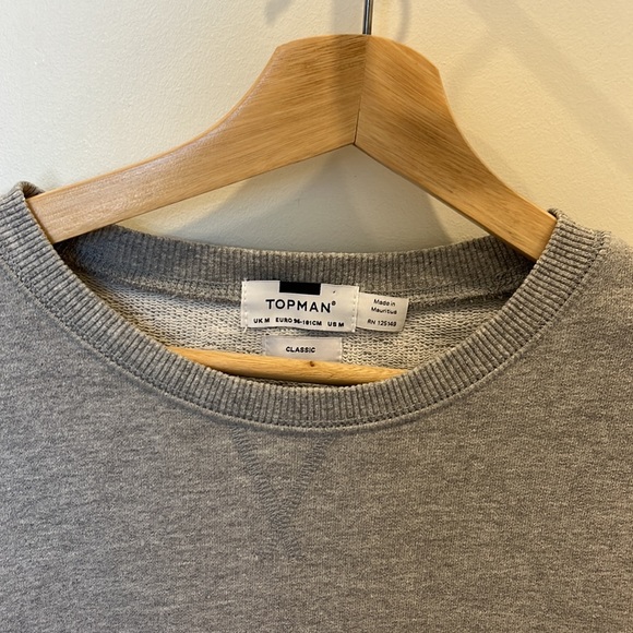 Perfect condition. Mens grey Topman crew neck sweater. - Picture 2 of 2